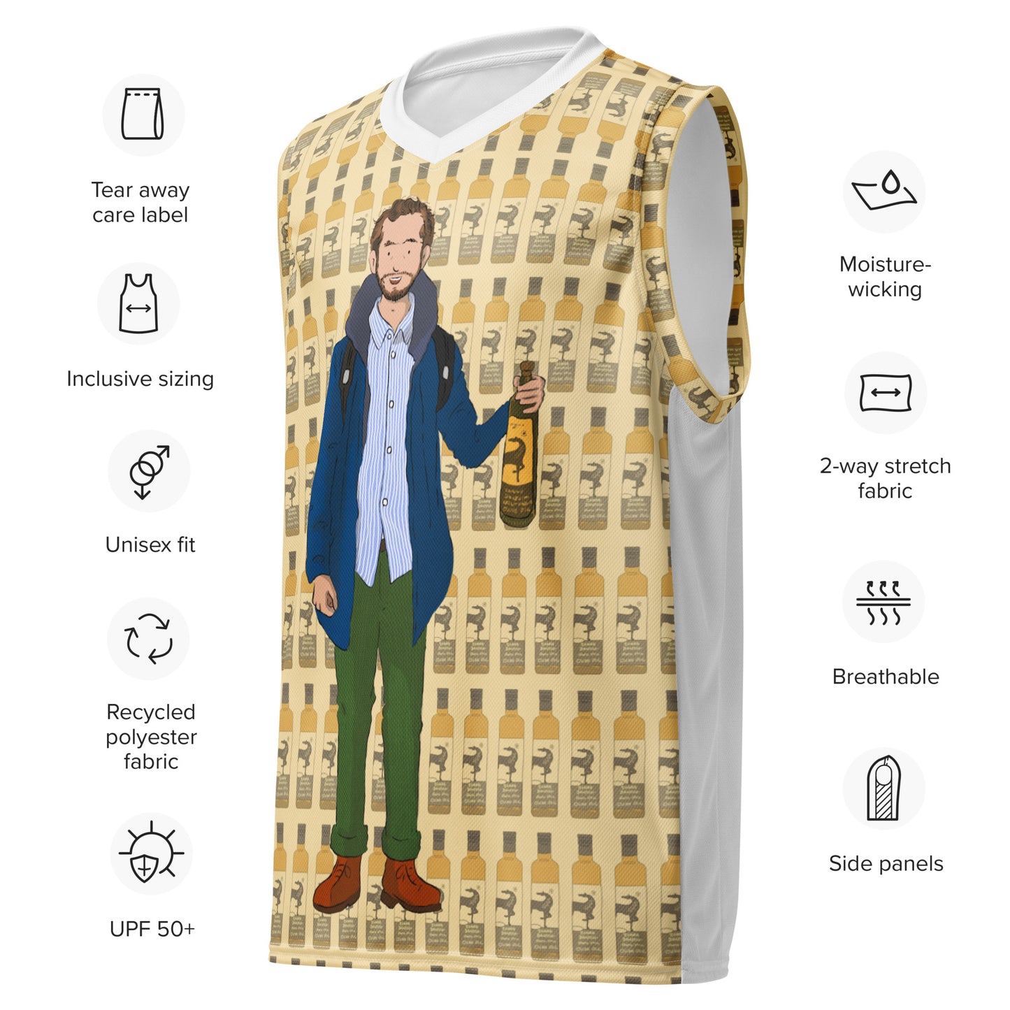 Extra Virgin - Recycled unisex basketball jersey